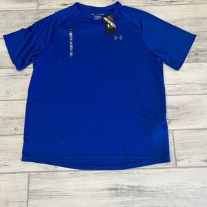 Under Armour Blue Short Sleeve Tech Tee Classic Crew Neck